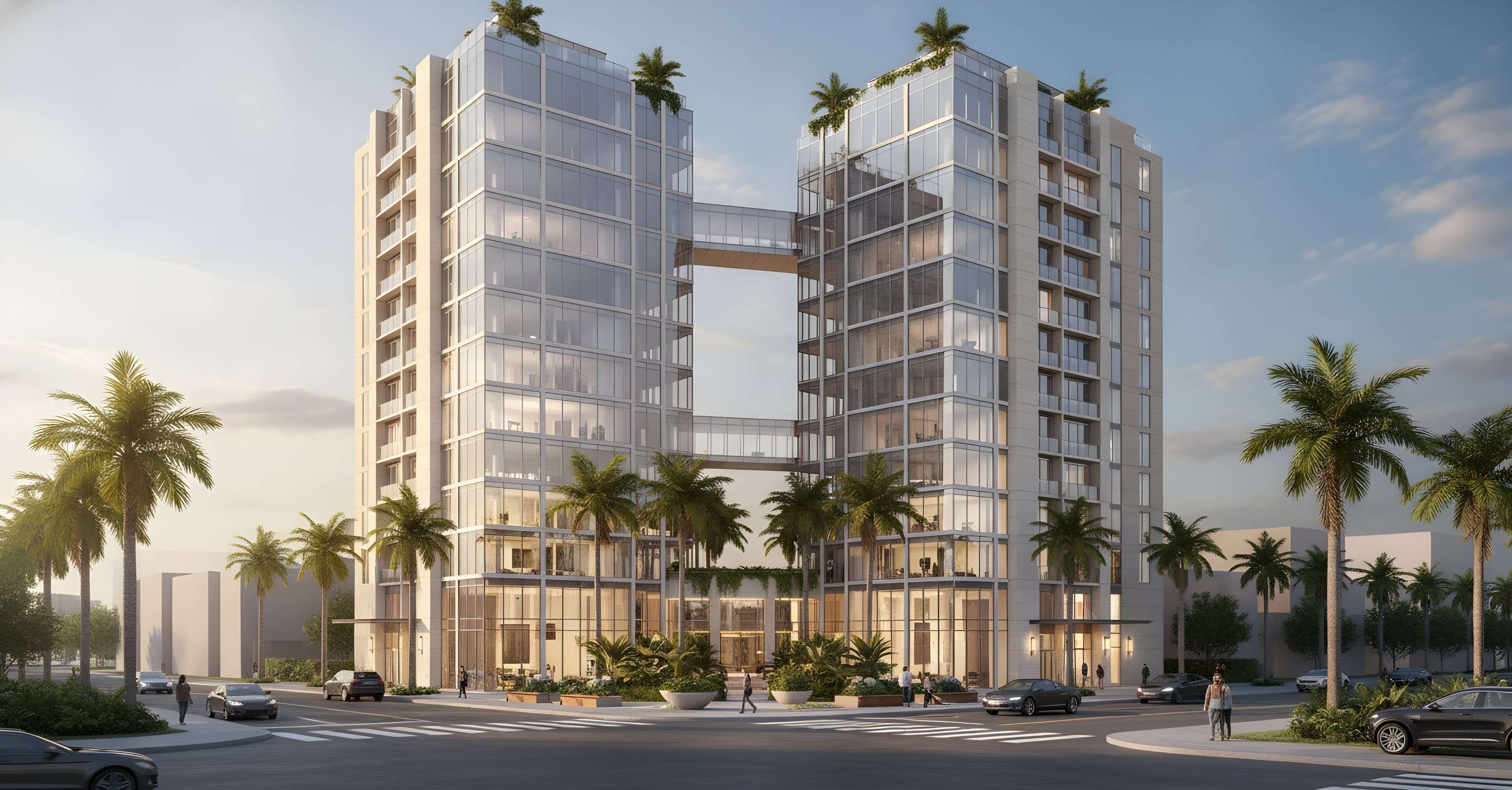 Gemelas, rendered from our Revit model