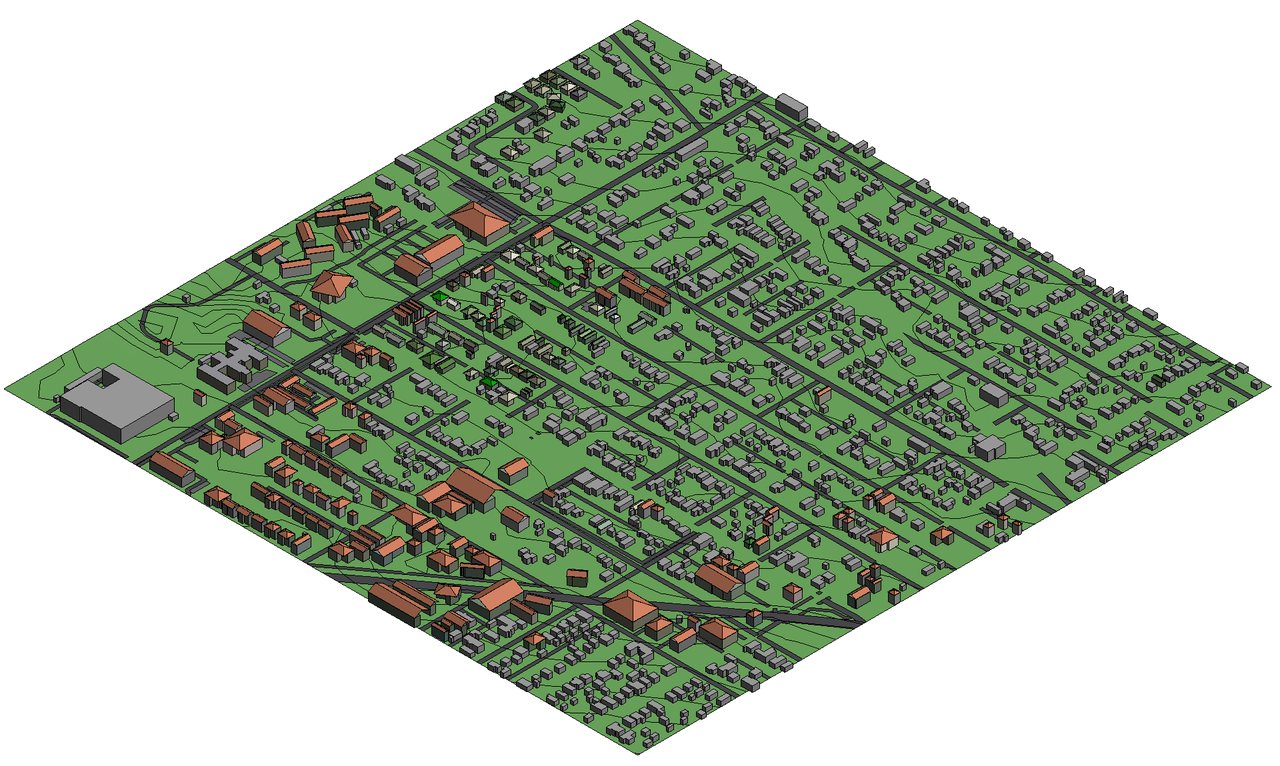 Sandpoint, Idaho — Whole-town LOD 300 model